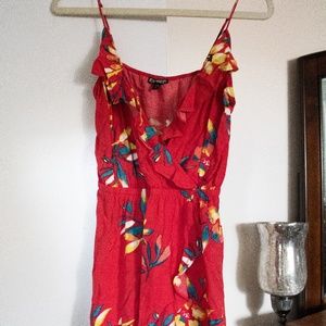 Tropical Red Sun Dress